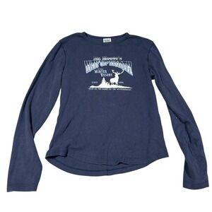 Old Navy "Mr. Moose's Way Up North" Long‎ Sleeve Tee – Girls Medium